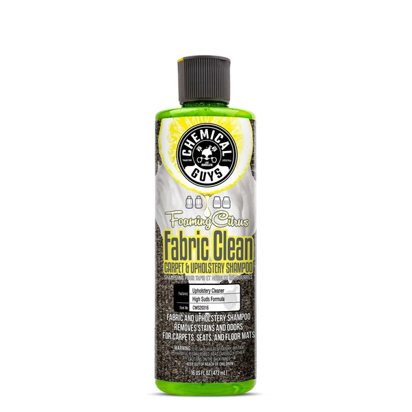Chemical guys: Foaming Citrus Fabric Clean Carpet & Upholstery Shampoo 473ml